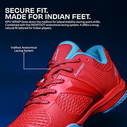 Image of Nivia Jury Badminton Shoes for Men, Air Mesh & PU Upper, TPU Shank Plate Outsole, Ortholite Foam Insock, Designed for Serious Badminton Players