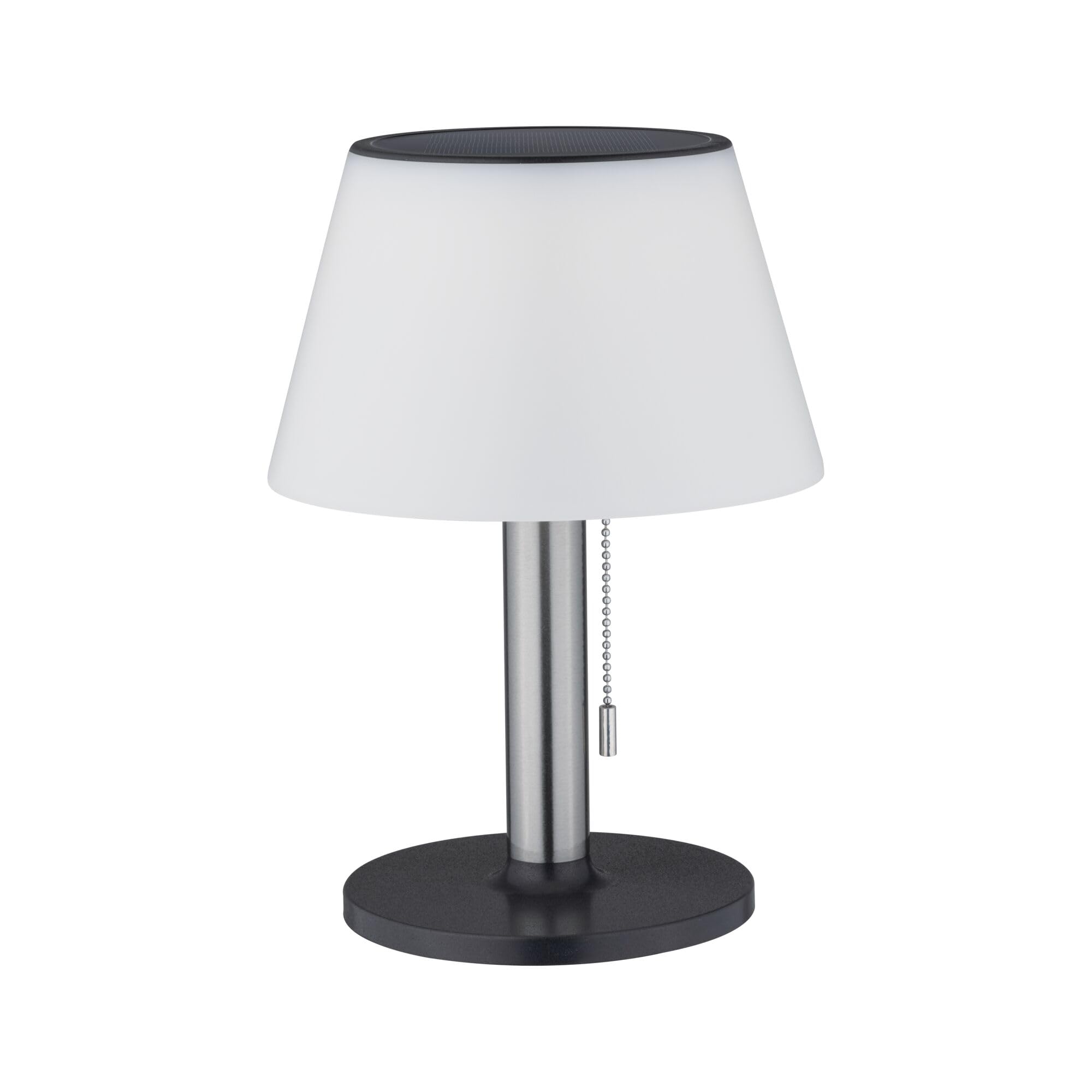 Paulmann 94309 Lampe à poser solaire LED Lillesol Luminaire d'extérieur incl. 1x0,8 watts gradable IP44 Acier inoxydable Éclairage de jardin plastique Métal Blanc chaud 3000 K