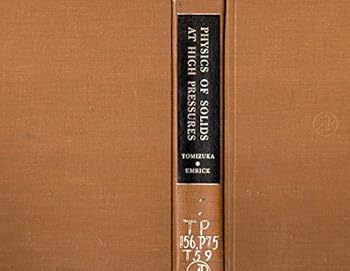 Hardcover Physics of Solids At High Pressures Book