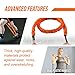 Stroops Slastix Toner Resistance Bands with Handles | Safe Sleeve Exercise Bands for Strength Training, Full Body Workouts, and Home Gym Fitness | Very Heavy | Orange