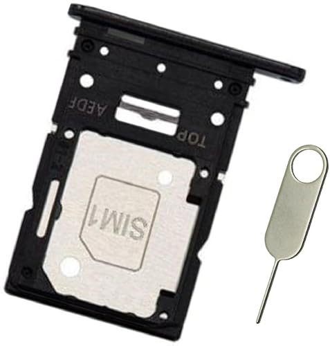 Bandeja de tarjeta SIM Reemplazo del soporte de ranura SD para Samsung Galaxy A54 5G SM-A546U Single SIM US Version (negro)