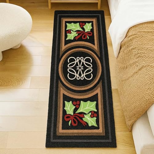Image of Roseate Willa Super Soft Microfibre 2000 GSM Anti Skid Runner for Bedroom /Carpets for Living Room /Kitchen Mats for Floor /Floor Mat /Bathroom Mat /Rug (Willa, 50x120 cm)