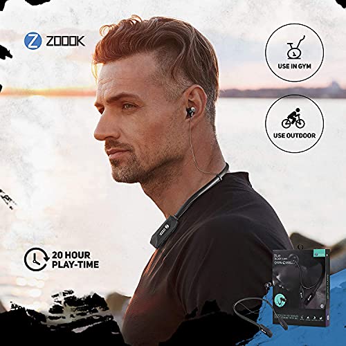 Image of Zoook Jazz Claws Bluetooth Neckband with mic with 20 Hrs. Backup - Heavy Bass