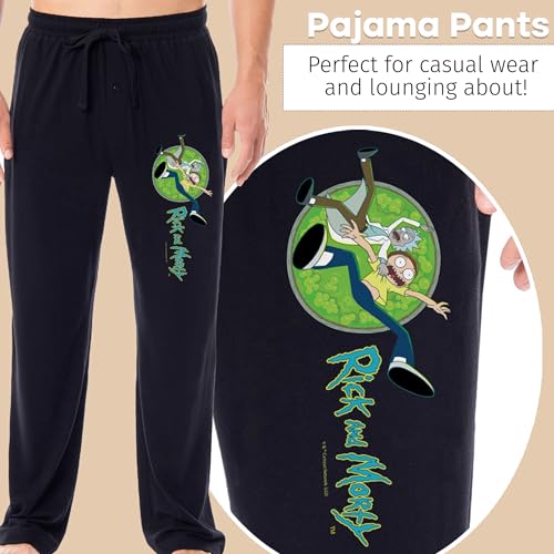 Rick and Morty Mens' TV Show Series Portal Character Sleep Pajama Pants4
