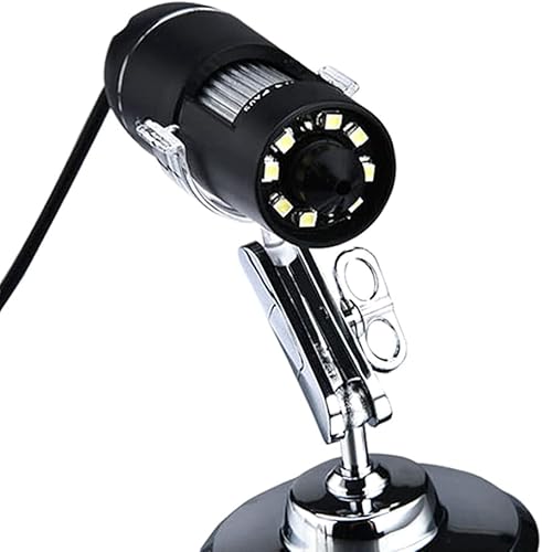 Miniatura 9 de 3 en 1 USB y micro USB y tipo C Microscopio digital 1600X cámara de aumento 8 LED con soporte compatible con Android WindowsXP Win 7 8 10 Vista