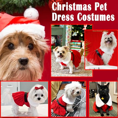 Disfraz Santa Claus para perros talla M rojo miniatura 2