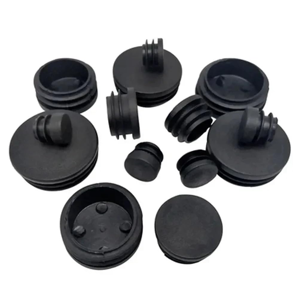Tapón de Orificio de plástico for Tubo de Acero Redondo, Tapa de Extremo for Muebles, Cubierta de Pata de Silla, Tubo de Metal, Deslizador de Escalera de aleación(50mm,32pcs)
