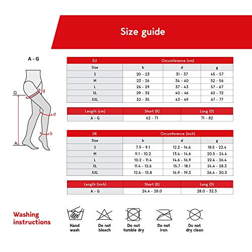 Lauma Medical, 23-32 mmHg Medical Compression Stockings Class 2 with Lacy-striped, Varicose Veins, Often Swelling in Legs - Image 4
