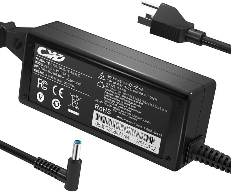 Pavilion X360 Charger, QYD 65W 19.5V 3.33A Laptop Charger Compatible with HP