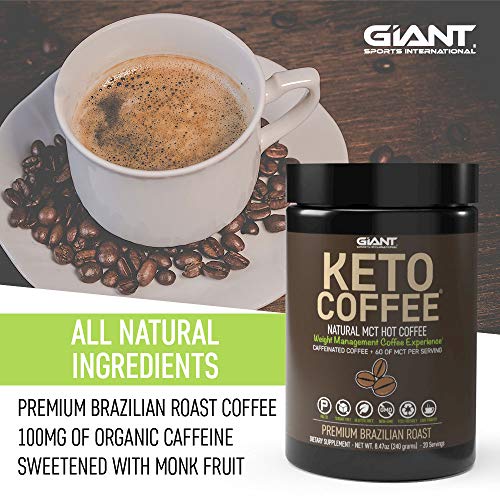Keto Coffee – Instant Fat Drink for Ketogenic Diet - 8g of MCTs per Serving to Boost Ketone Production, Energy & Metabolism, Caffeinated 20 Servings - Thumbnail 3