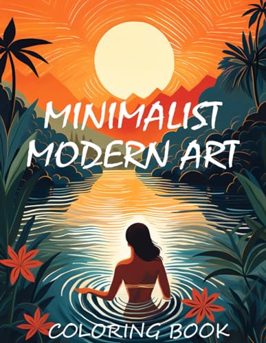 Minimalist Modern Art: Boho Decor Relaxation & Stress Relief Coloring Book for Teens & Adults image 2