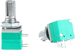 20pcs RV097NS Single Audio Amplifier Seal Potentiometer B5K B10K B20K B50K B100K B500K with Switch 5P (Size : 5K Ohm)