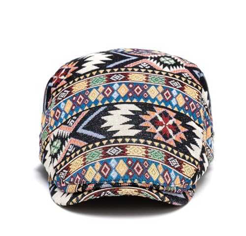 Image of Cotton Newsboy Cap,Breathable Ivy Gatsby Cabbie Beret Hat for Men's Women Driving Hunting Golf