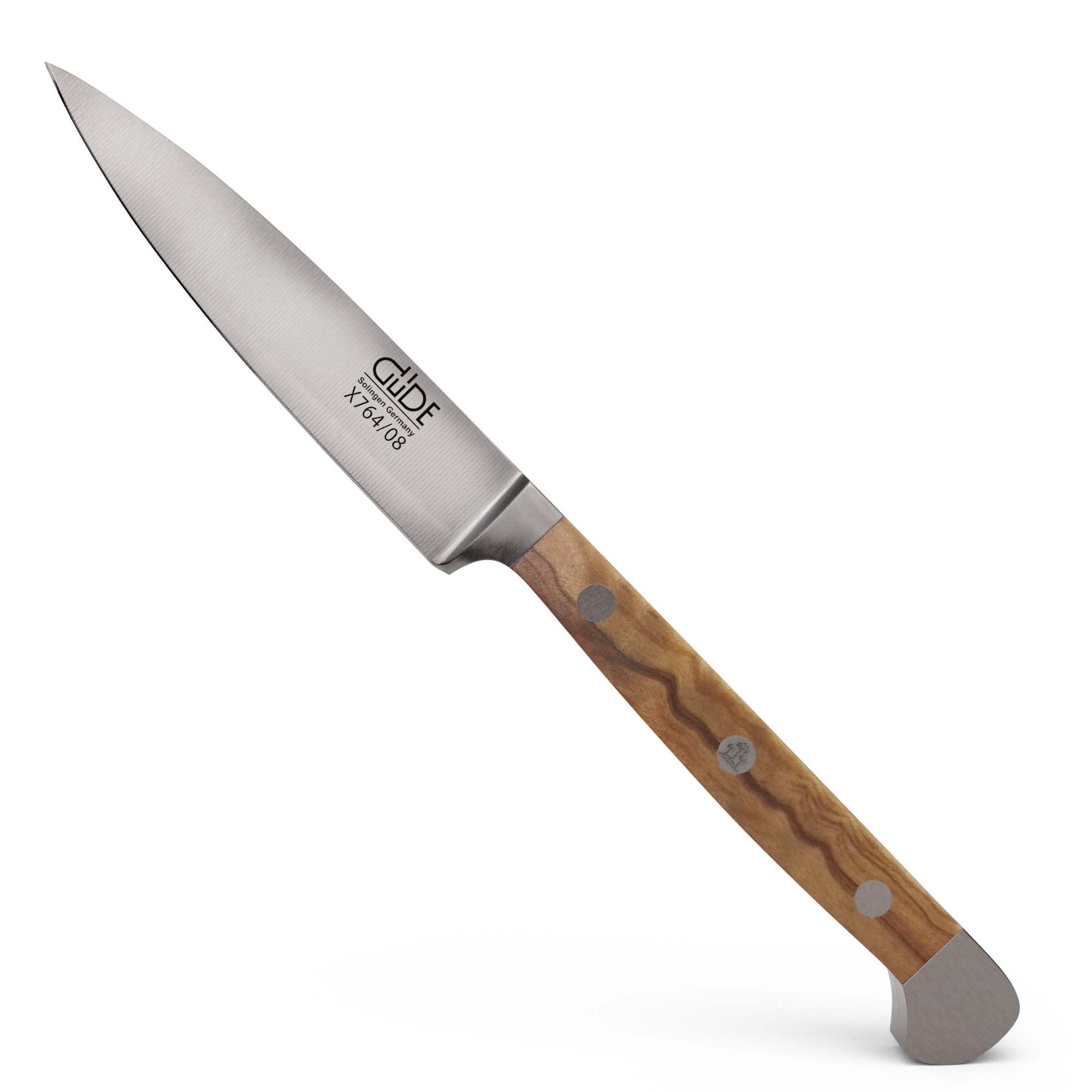 Güde Alpha Olive Series Hand Forged/Sharpened Paring Knife, 3-in - Ice Hardened Steel - Made in Solingen, Germany Since 1910