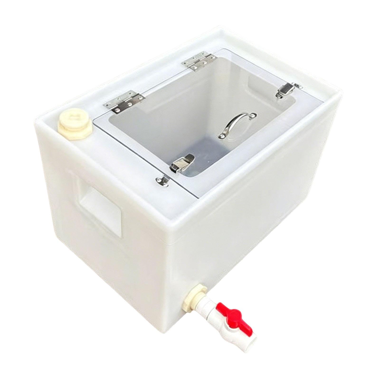 Qianly Pecera con Tapa Horizontal para Transporte de Peces Caja de Cría Y Multifunción Material de PP Resistente Adecuada para Viajes Camping Y TR