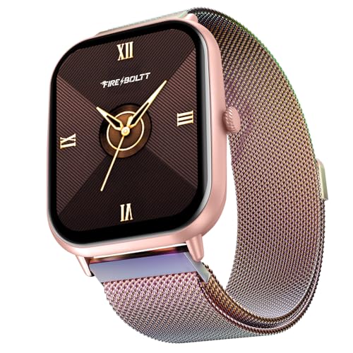 Image of Fire-Boltt Ninja Call Pro Max Ultra Bluetooth Calling Smart Watch, 2.01 inch HD Display, 120+ Sports Modes, Health Suite, AI Voice Assistance, SpO2 Smartwatch for Men & Women - Rainbow Link