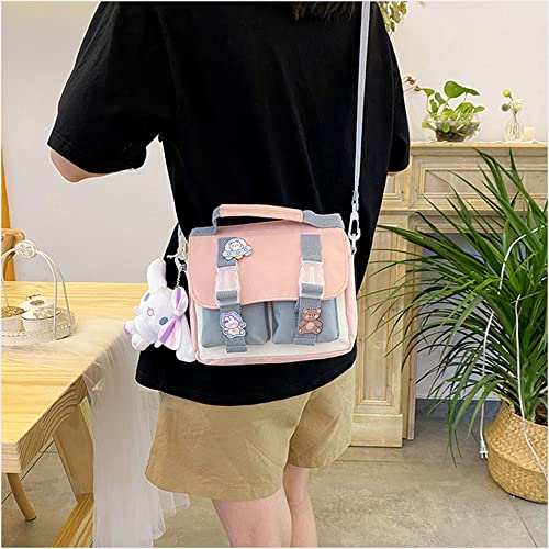 Buy JELLYEA Kawaii Shoulder Bag with Cute Accessories Pins Kawaii Tote