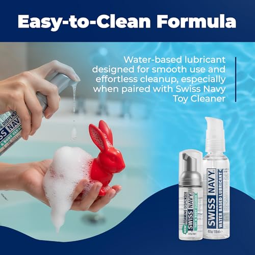 Image of Swiss Navy Premium Water-Based Lubricant - 8 oz | Lubricating Gel for Men, Women & Couples - Toy Safe - Non-Staining Formula - Compatible with Latex & Condoms