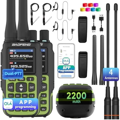 BAOFENG UV-5R MINI-5 Two Way Radio NOAA Weather Radio Dual PTT 99...