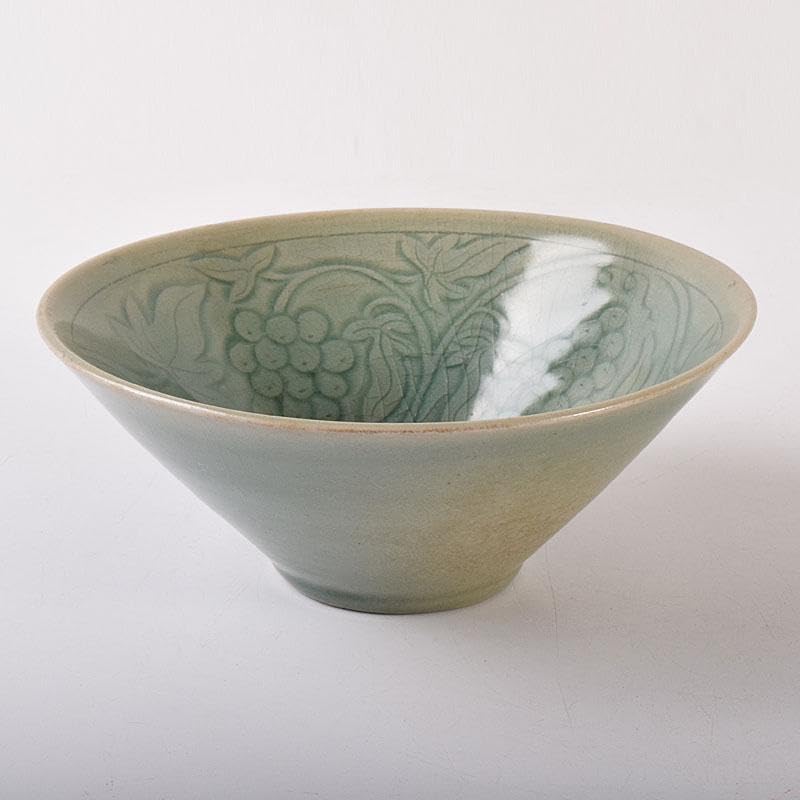 中国 龍泉窯 青磁 果実文碗 鉢 V R7814 中国・龍泉窯の検索結果