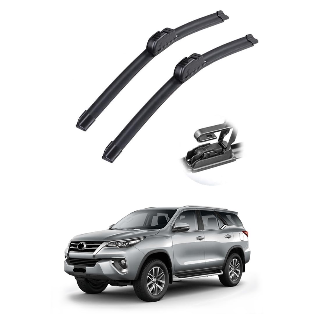 Windshield Wiper Blades - 22"+16" Front Window Wiper - Compatible with TOYOTA Fortuner SW4 2016-2022 - Factory Aftermarket