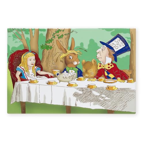 Art of Arora 2901 Alice in Wonderland Tea Party Ceramic Tile Picture Plaque Wall Art 20 x 30cm