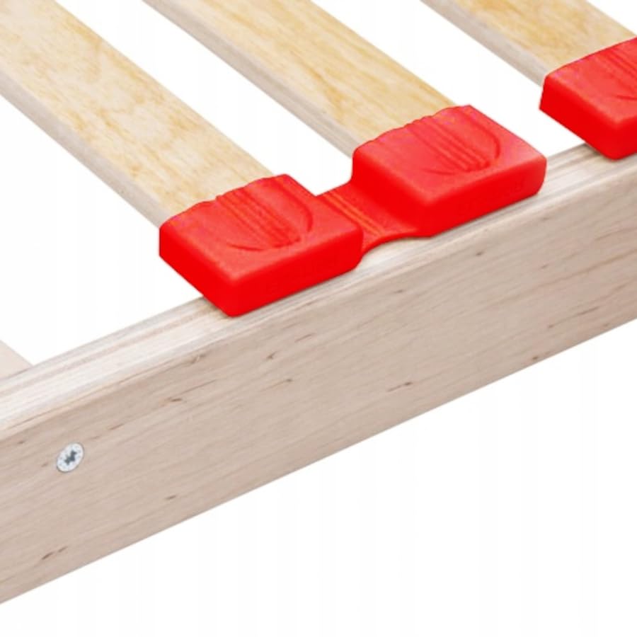 Lux Basic Sommier de lit, Bois de Bouleau, 70x200 cm, 28 Lattes Flexibles, Charge maximale 200 kg, Hauteur 7 cm