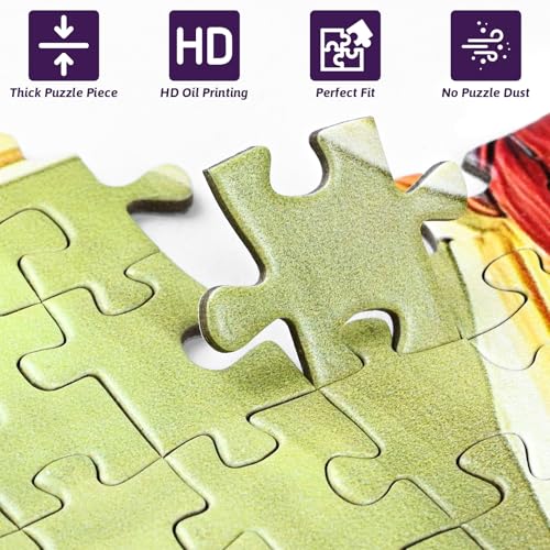 Vintage Truck Jigsaw Puzzle - Large 1000pcs Puzzle for Adults, Rustic American Flag Design, DIY Home Decor & Brain Teaser Game, for Holidays & Family Fun, Vintage Truck Theme by Saxialy - Image 3
