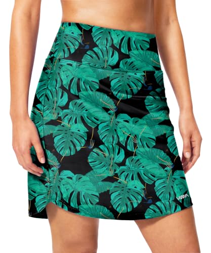 Image of Viodia Women's 18 inch /20 inch Long Swim Skirt High Waisted Modest Swimsuits Skirt Bathing Suit Tummy Control Swim Bottoms