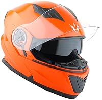 Vista 30 de 1Storm - Casco modular de cara completa para motocicleta, protector solar de doble visera: modelo Modular901, visera ahumada