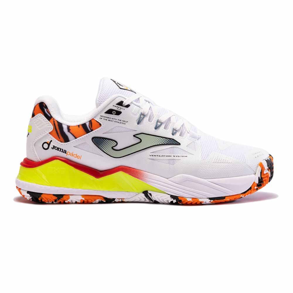 Joma Zapatillas SPIN Men 2402 Blanco Amarillo Fluor
