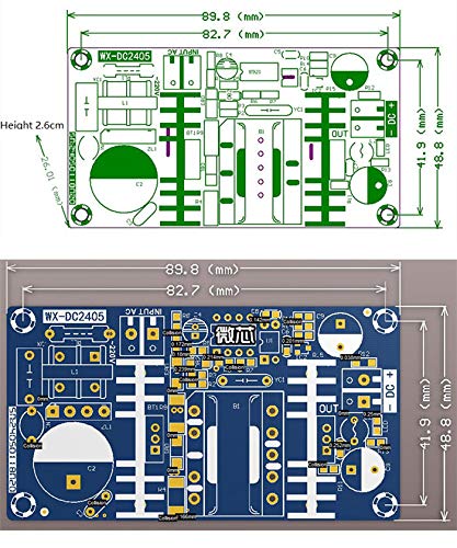 NOYITO AC to DC Isolated Power Supply Module AC 120V 100V - 240V to DC 24V 2A 48W Peak 24V 3A 72W Max Power Module with Overvoltage Overload Short-Circuit Protection (24V 2A, Peak 3A)2
