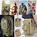 ZhaoCo Taktische Hüfttaschen, Nylon Militär Kompakt MOLLE EDC Tasche Gürteltasche Beutel Taille Taschen für Gadget-Dienstprogramm Handy Camping Wandern und Reisen - Schwarz