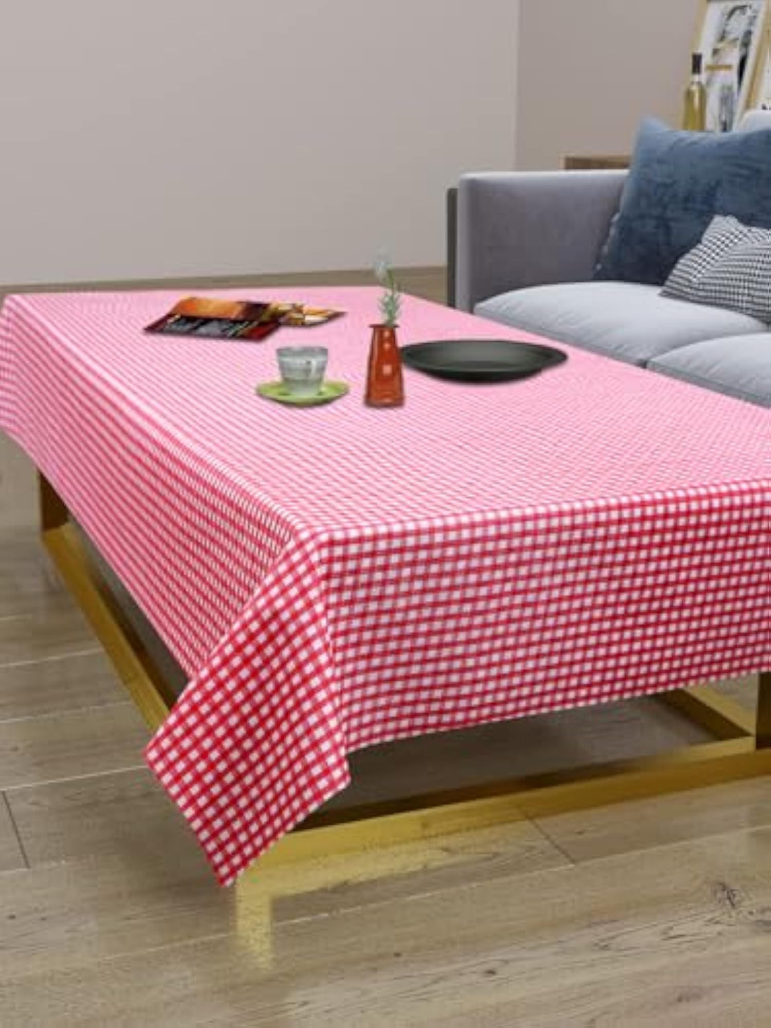 Printed PVC Waterproof Floral Rectangle Table Cover