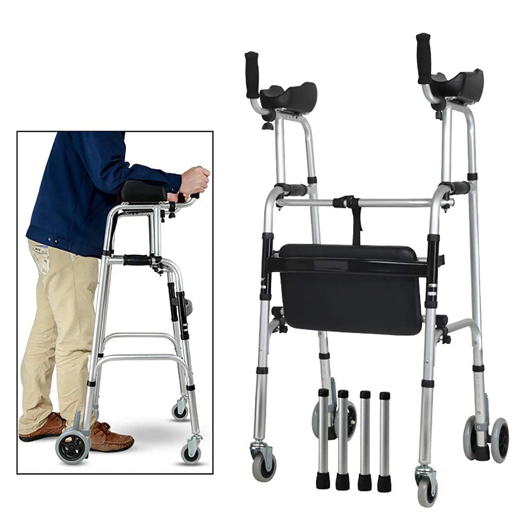 Buy FGVDJ Walkers for Seniors Elderly Crutches,Aluminium Folding