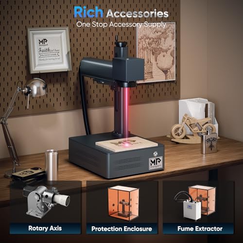 Monport 60W Fiber Laser Engraver with LightBurn