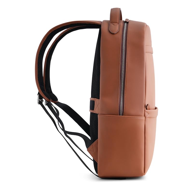 Image of HALDEN Roster Backpack for Laptop upto 14.3 inches, 19 L Capacity | Vegan Leather | Water Resistant | Ideal for Travel, Office, Students | Padded Straps