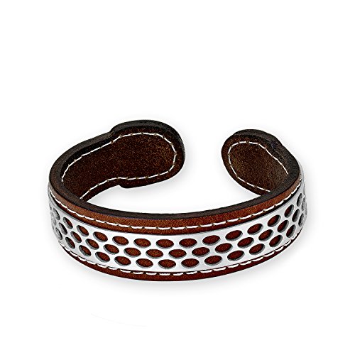 s.Oliver Herren-Armreif Edelstahl Leder 7.6 cm - 523806