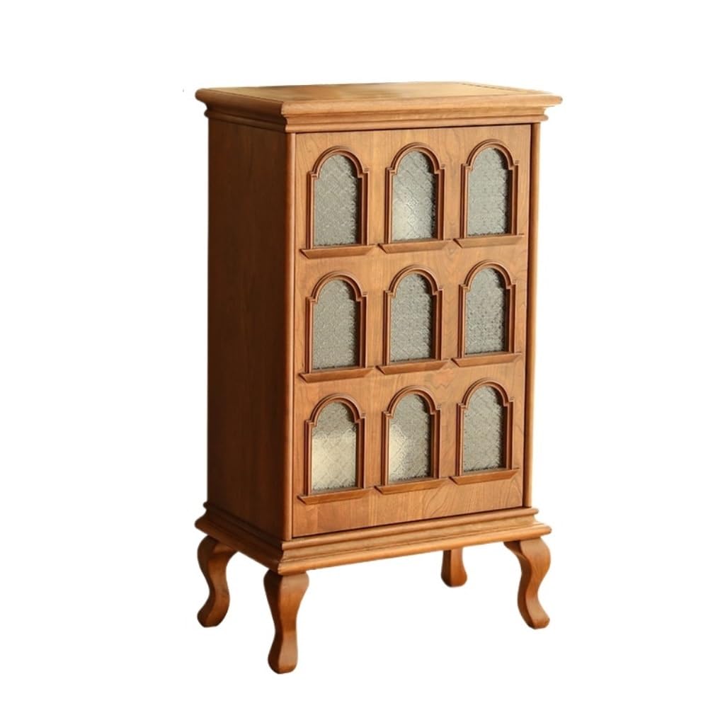 Gabinete Tipo Bufé Aparador Retro de madera maciza, vitrina de almacenamiento for entrada, gabinete de almacenamiento de alimentos for cocina, adecuado for restaurantes y hogares Mueble Aparador Muebl