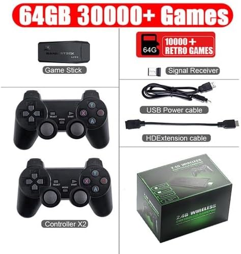 Miniatura 7 de Consola de juegos retro inalámbrica mejorada 2025, Plug & Play Video TV Game Stick con salida HDMI 4K, 9 emuladores integrados, más de 20.000