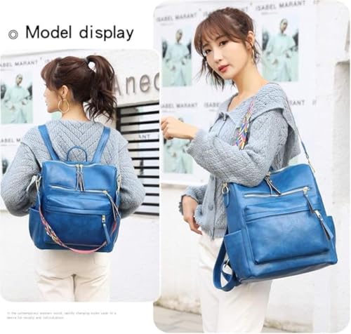 Image of Women's Stylish PU Leather Backpack Handbag | Trendy Shoulder Bag for College, Office, Travel & Daily Use | Convertible Backpack Purse with Multi Pockets