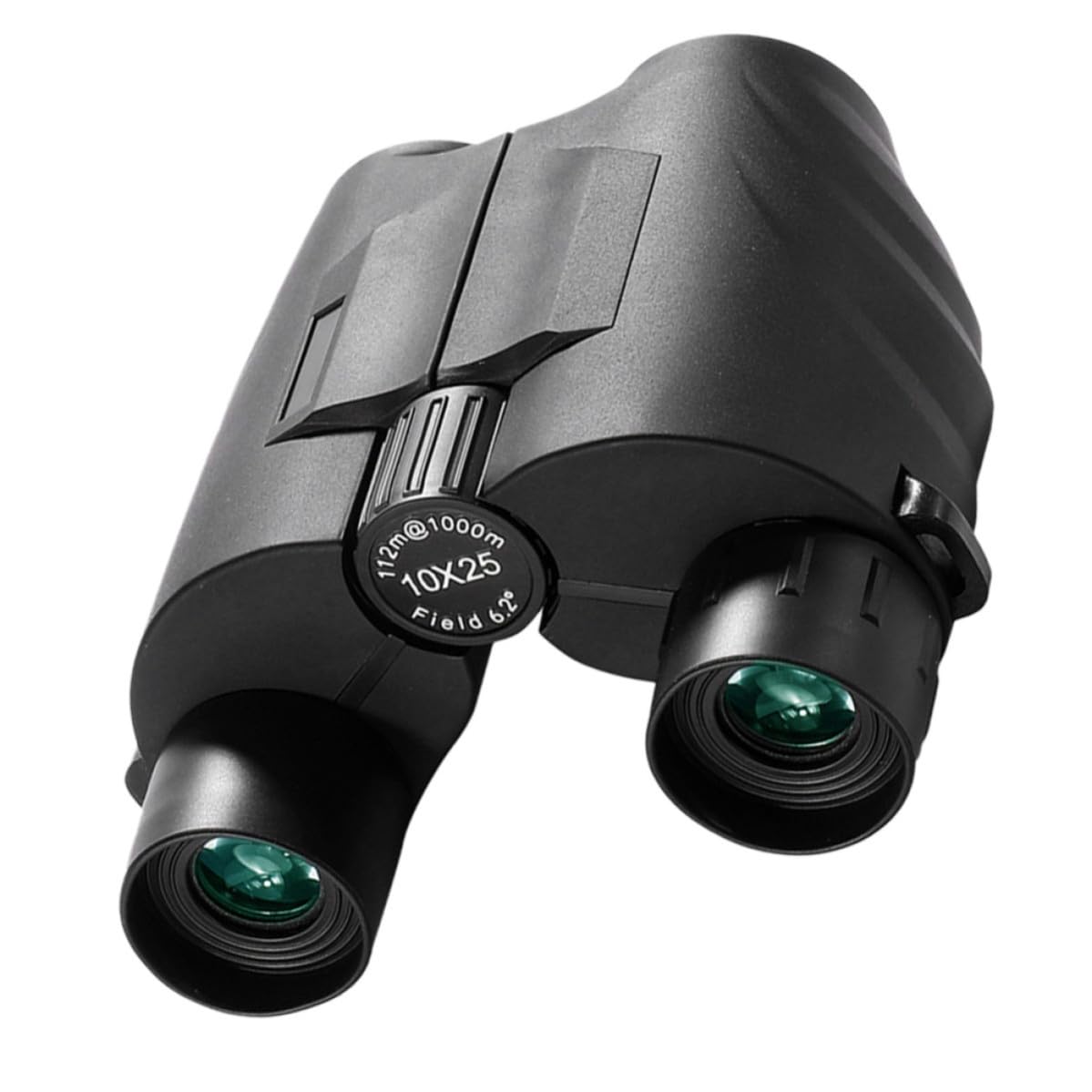 Binocolo Compatto 10x25 Nero Messa a Fuoco Indipendente