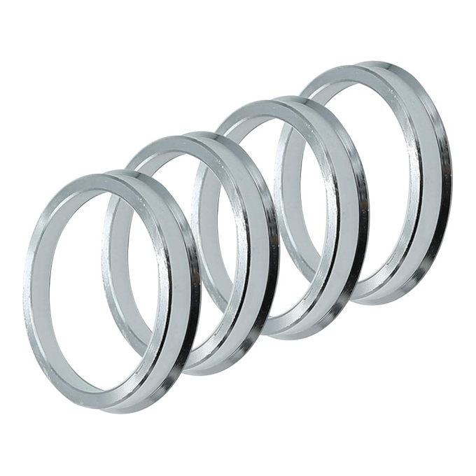 银色铝合金轮毂中心环替换件适用于大众奥迪