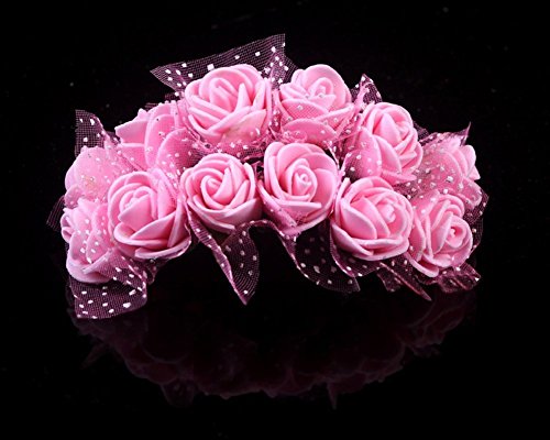 iSpchen Butterme 144 Piezas Mini Espuma Artificial Elegante Boda farsante Ramos de Flores Rosa Flores Manualidades casa decoraci¨®n del Jard¨ªn Bricolaje