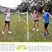 Franklin Sports Volleyball and Badminton Combo Set - Portable Volleyball and Badminton Net with Ball, Racquets and Birdies - All Inclusive Set,Yellow
