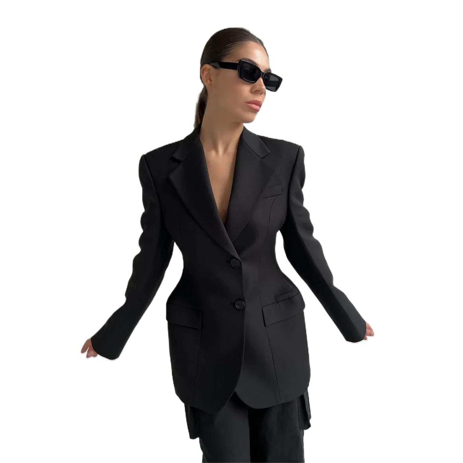 Womens Blazer Spring Autumn Winter Slim Waist Blazer Coats Suits Jacket Women Clothing