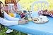 TopTableCloth Picnic Table Cover Blue Checkered Elastic on The Corner for Folding Table 6ft 30