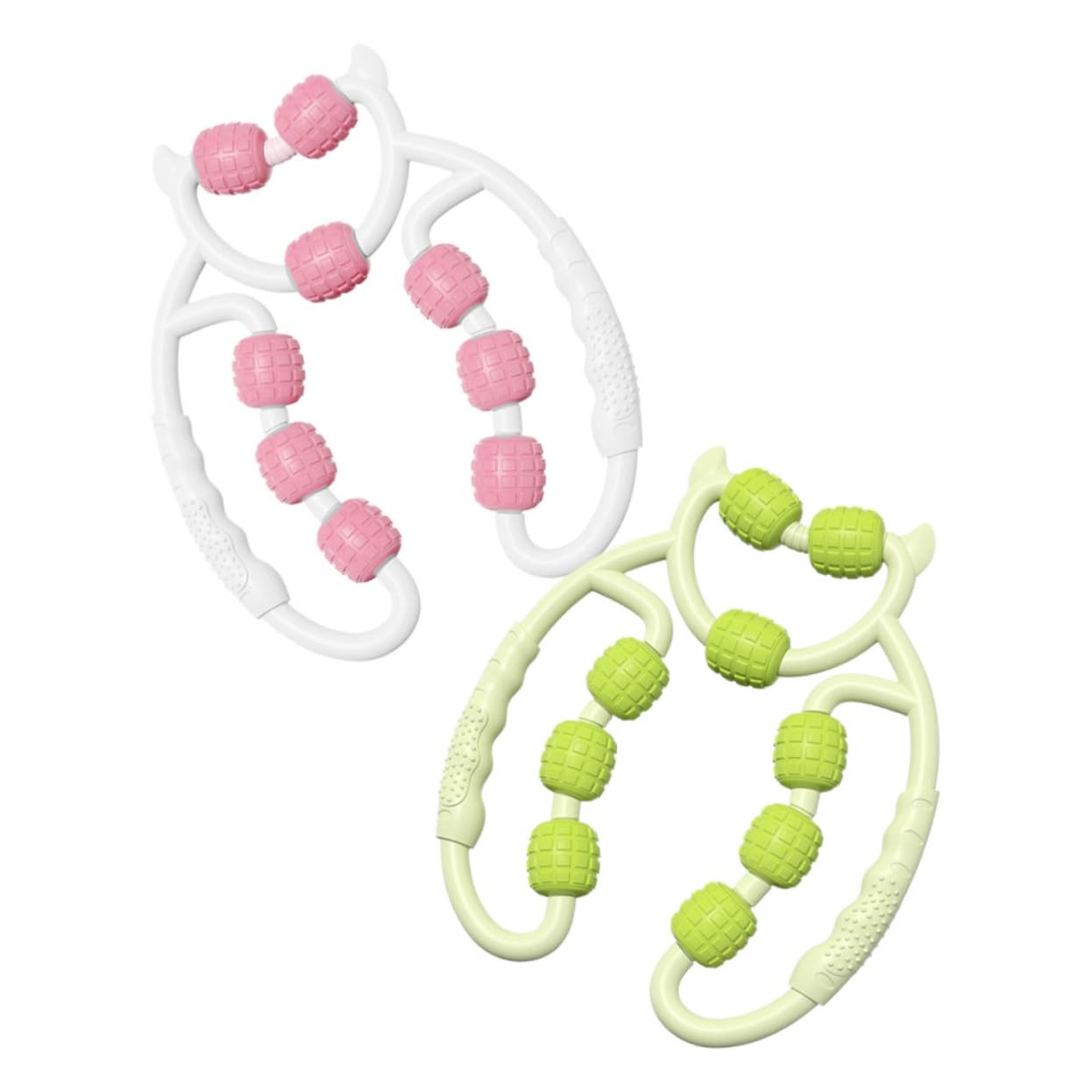 HANABASS 2stücke Beinmassagegerät mit Wadenrolle Muskelroller für Ganzkörpermassage Ergonomisches Design Leicht und Tragbar