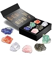 Wyspell Taurus Crystal Set - 6 Raw Taurus Crystals and Healing Stones - Zodiac Gifts for Women - ...