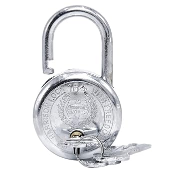 Nice Global Lock and Key Door Lock for Home, gate, Shutter Round 40mm (lite pad Lock)